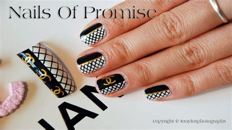 Coco Chanel Live Nail Art Tutorial. Nails Of Promise 